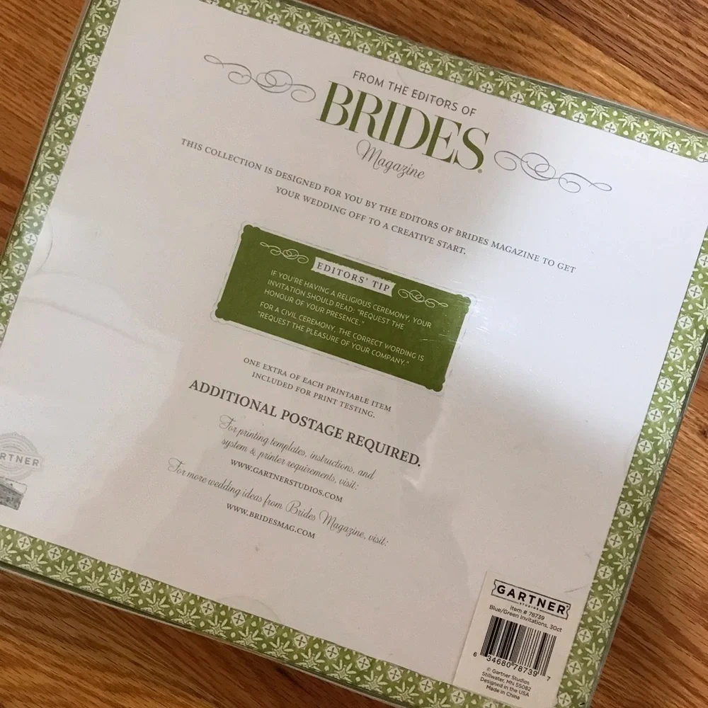 👰‍♀️BRIDES Embellished Invitation Kit